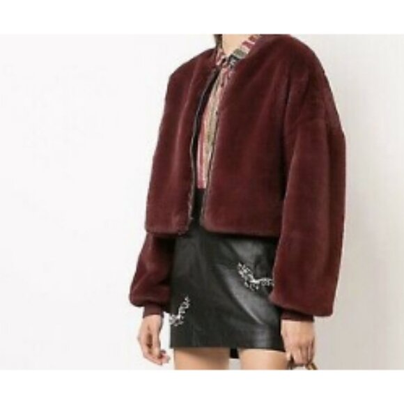 Nicole Miller Jackets & Blazers - NICOLE MILLER Faux Fur Bomber Jacket